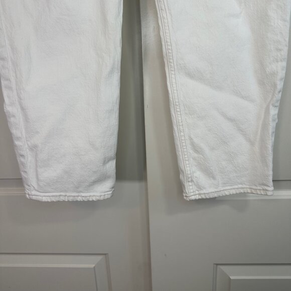 Abercrombie Ivory The Ankle Straight Ultra High Rise Jeans 34/18s - Picture 8 of 13